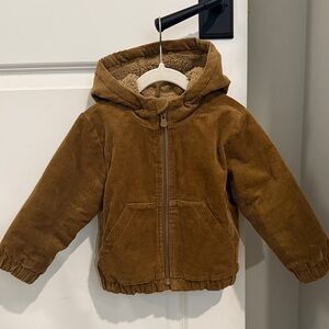 GAP Tan Corduroy Sherpa-Lined Jacket